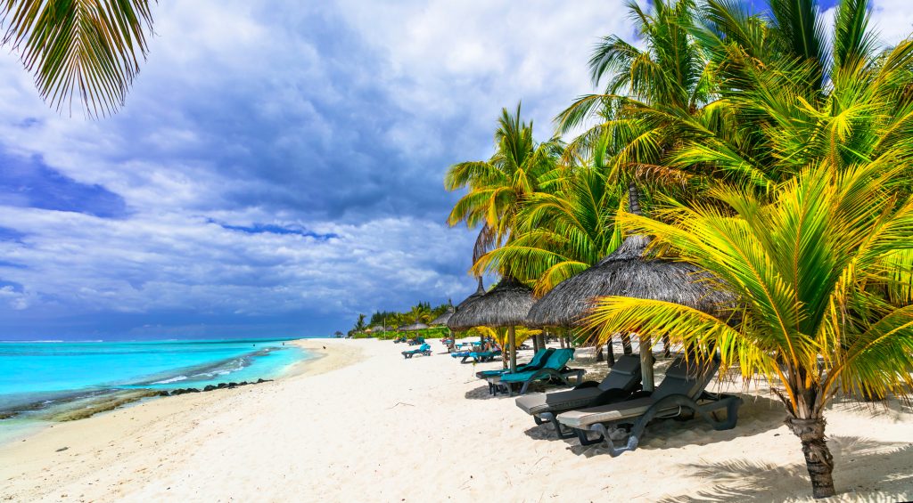 Exotic tropical beaches of splendid Mauritius island